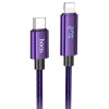USB кабель Hoco U125 Benefit 27W Type-C to Lightning (1.2m), Фиолетовый