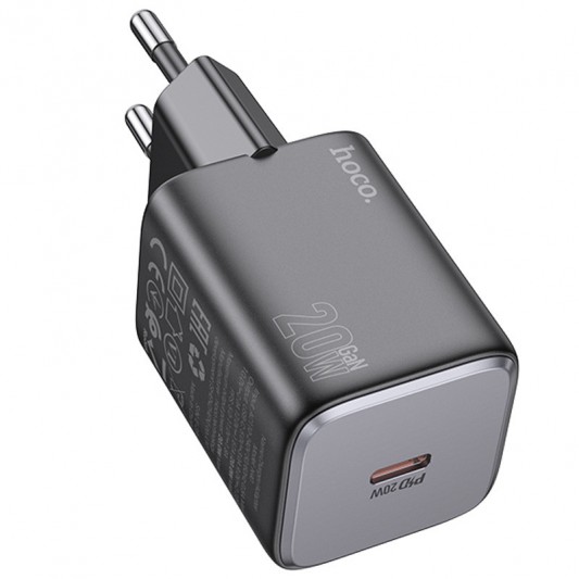 МЗП Hoco N40 Mighty PD20W (1USB-C) Black - зображення 1 