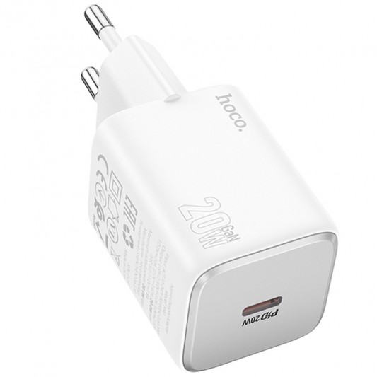 СЗУ Hoco N40 Mighty PD20W (1USB-C) White - изображение 2