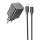 СЗУ Hoco N42 Elogiado PD45W (2USB-C) + кабель Type-C to Lightning Black