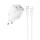 СЗУ Hoco N42 Elogiado PD45W (2USB-C) + кабель Type-C to Lightning White