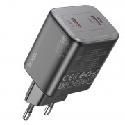 Блок живлення Hoco N42 Elogiado PD45W (2USB-C) Black