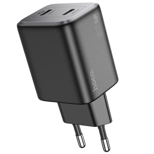 СЗУ Hoco N42 Elogiado PD45W (2USB-C) Black - изображение 3