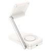 Бездротова зарядка Hoco CQ10 Consuelo 3-in1, Milky White