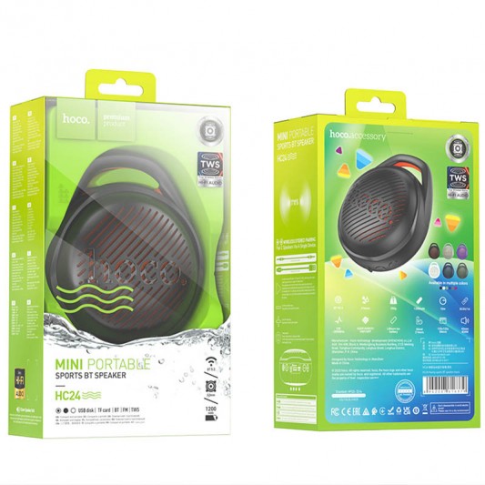 Bluetooth Колонка Hoco HC24 Hearty sports Black - зображення 3 
