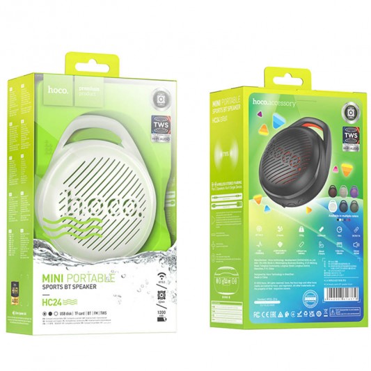 Bluetooth Колонка Hoco HC24 Hearty sports Paint white - изображение 2