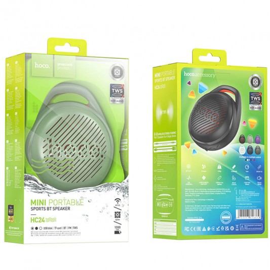 Bluetooth Колонка Hoco HC24 Hearty sports Spruce green - зображення 2 