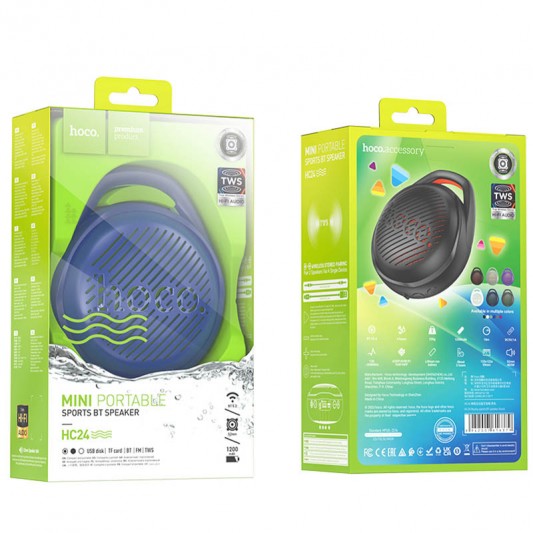 Bluetooth Колонка Hoco HC24 Hearty sports Blue - зображення 1 