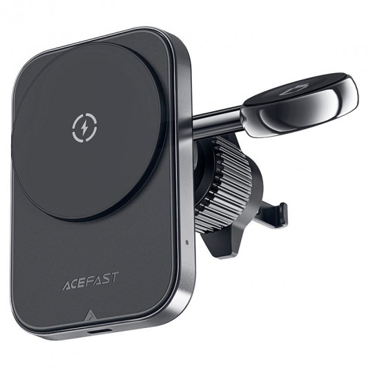 Автодержатель с БЗУ Acefast D18 2in1 in-car Black - изображение 6