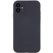 Чехол Silicone Case Full Camera Protective (AA) NO LOGO для Apple iPhone 12 (6.1"), Серый / Dark Gray