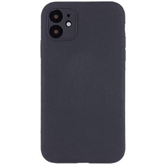 Чохол Silicone Case Full Camera Protective (AA) NO LOGO для Apple iPhone 12 (6.1"), Сірий / Dark Gray