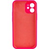 Чохол Silicone Case Full Camera Protective (AA) NO LOGO для iPhone 12 (6.1"), Рожевий / Barbie pink