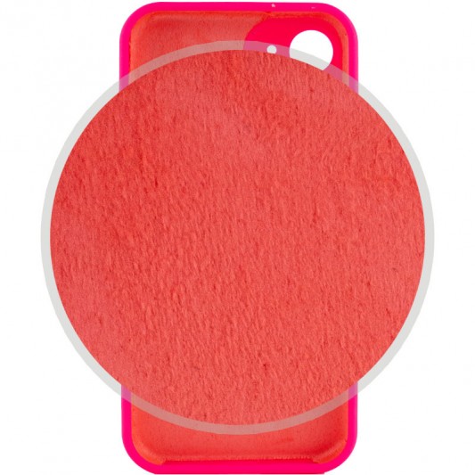 Чохол Silicone Case Full Camera Protective (AA) NO LOGO для iPhone 12 (6.1"), Рожевий / Barbie pink - зображення 3 