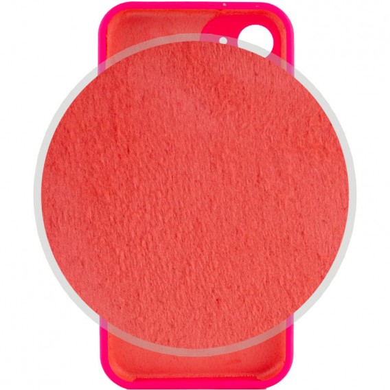 Чехол Silicone Case Full Camera Protective (AA) NO LOGO для Apple iPhone 12 (6.1"), Розовый / Barbie pink