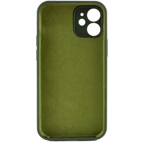 Чохол Silicone Case Full Camera Protective (AA) NO LOGO для Apple iPhone 12 (6.1"), Зелений / Cyprus Green