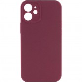 Чехол для iPhone 12 Silicone Case Full Protective (Plum)