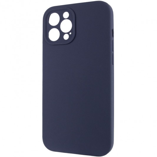 Чехол Silicone Case Full Camera Protective (AA) NO LOGO для Apple iPhone 12 Pro (6.1"), Темно-синий / Midnight blue - изображение 2