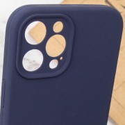 Чехол Silicone Case Full Camera Protective (AA) NO LOGO для Apple iPhone 12 Pro (6.1"), Темно-синий / Midnight blue