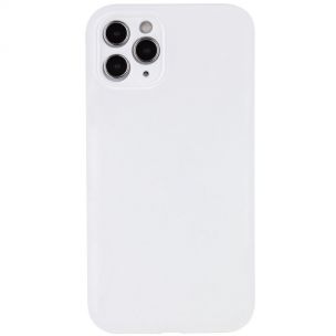 Чехол Silicone Case Full Camera Protective (AA) NO LOGO для Apple iPhone 12 Pro Max (6.7) Белый / White