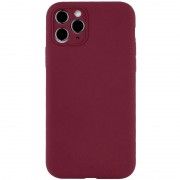 Чехол Silicone Case Full Camera Protective (AA) NO LOGO для Apple iPhone 12 Pro Max (6.7"), Бордовый / Plum