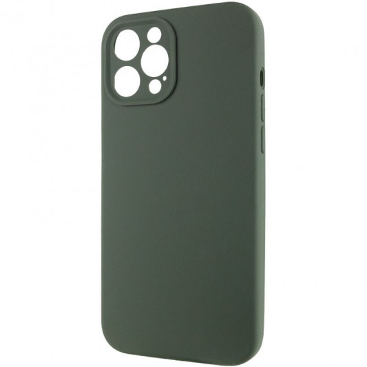 Чехол Silicone Case Full Camera Protective (AA) NO LOGO для Apple iPhone 12 Pro Max (6.7"), Зеленый / Cyprus Green - изображение 2