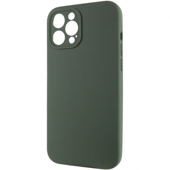 Чохол Silicone Case Full Camera Protective (AA) NO LOGO для Apple iPhone 12 Pro Max (6.7"), Зелений / Cyprus Green
