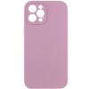 Чехол Silicone Case Full Camera Protective (AA) NO LOGO для Apple iPhone 12 Pro Max (6.7"), Лиловый / Lilac Pride