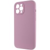 Чехол Silicone Case Full Camera Protective (AA) NO LOGO для Apple iPhone 12 Pro Max (6.7"), Лиловый / Lilac Pride