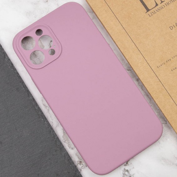 Чохол Silicone Case Full Camera Protective (AA) NO LOGO для Apple iPhone 12 Pro Max (6.7"), Ліловий / Lilac Pride