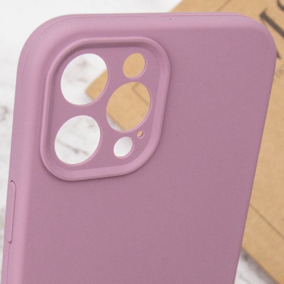 Чохол Silicone Case Full Camera Protective (AA) NO LOGO для Apple iPhone 12 Pro Max (6.7"), Ліловий / Lilac Pride