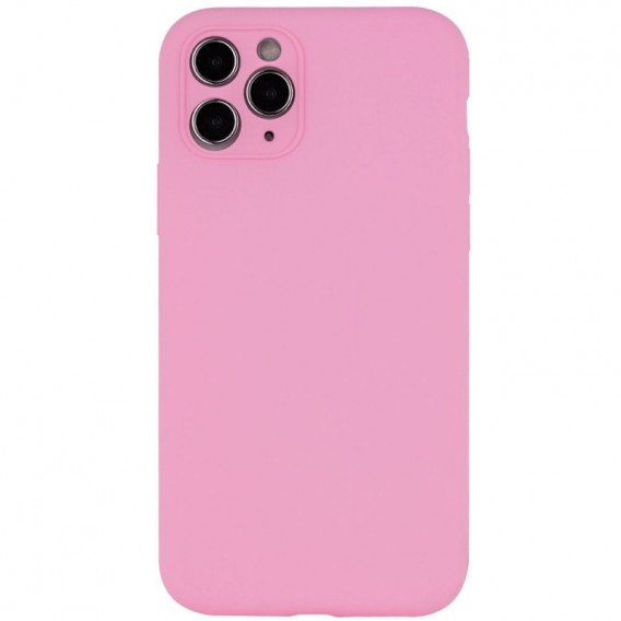 Чохол Silicone Case Full Camera Protective (AA) NO LOGO для Apple iPhone 12 Pro Max (6.7"), Рожевий / Light pink