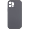 Чохол Silicone Case Full Camera Protective (AA) NO LOGO для Apple iPhone 12 Pro Max (6.7"), Сірий / Dark Gray