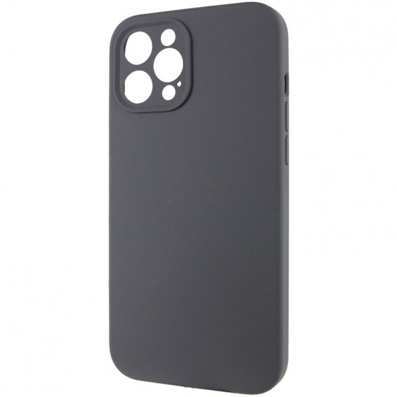 Чохол Silicone Case Full Camera Protective (AA) NO LOGO для Apple iPhone 12 Pro Max (6.7"), Сірий / Dark Gray