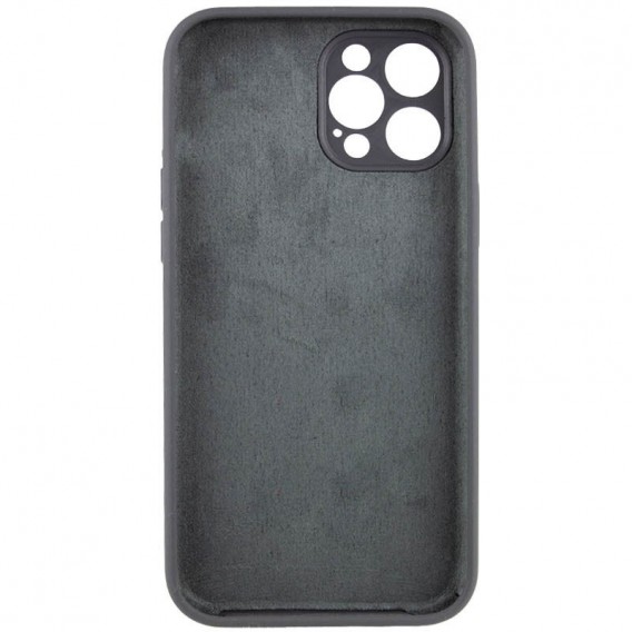 Чохол Silicone Case Full Camera Protective (AA) NO LOGO для Apple iPhone 12 Pro Max (6.7"), Сірий / Dark Gray
