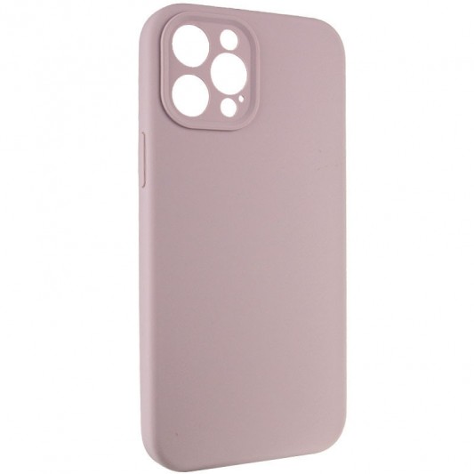 Чохол Silicone Case Full Camera Protective (AA) NO LOGO для Apple iPhone 12 Pro Max (6.7"), Сірий / Lavender - зображення 1 