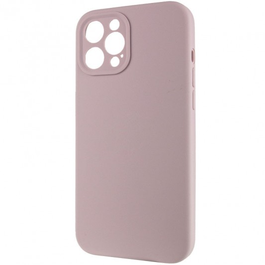 Чохол Silicone Case Full Camera Protective (AA) NO LOGO для Apple iPhone 12 Pro Max (6.7"), Сірий / Lavender - зображення 2 