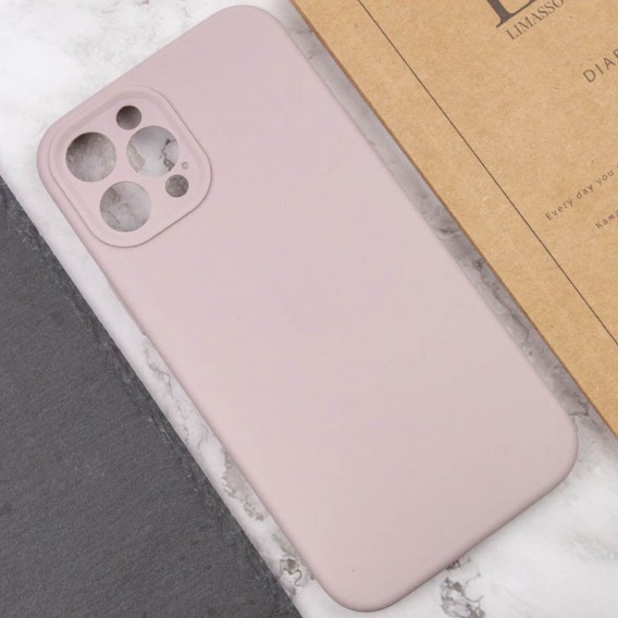 Чохол Silicone Case Full Camera Protective (AA) NO LOGO для Apple iPhone 12 Pro Max (6.7"), Сірий / Lavender