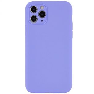 Чехол Silicone Case Full Camera Protective (AA) NO LOGO для Apple iPhone 12 Pro Max (6.7) Сиреневый / Dasheen