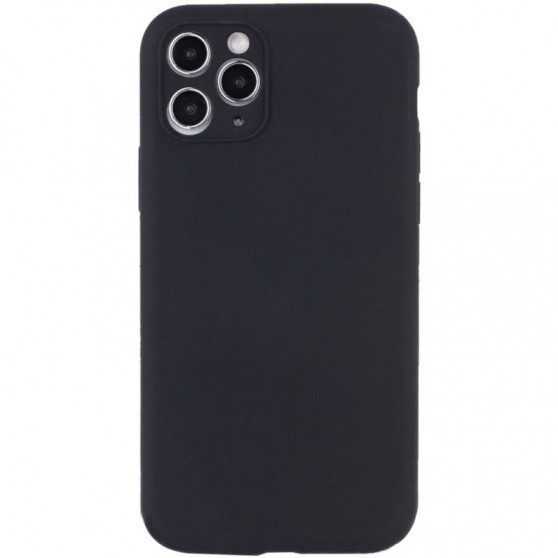 Чехол Silicone Case Full Camera Protective (AA) NO LOGO для Apple iPhone 12 Pro Max (6.7") Черный / Black