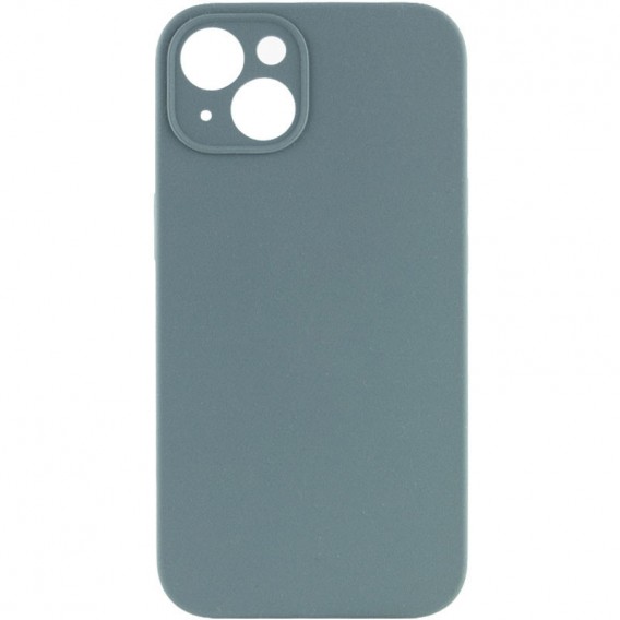 Чехол Silicone Case Full Camera Protective (AA) NO LOGO для Apple iPhone 13 (6.1"), Зеленый / Pine green