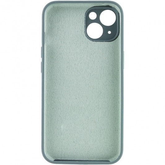 Чехол Silicone Case Full Camera Protective (AA) NO LOGO для Apple iPhone 13 (6.1"), Зеленый / Pine green - изображение 1