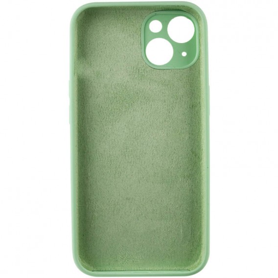 Чохол Silicone Case Full Camera Protective (AA) NO LOGO для Apple iPhone 13 (6.1"), Зелений / Pistachio