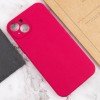 Чохол Silicone Case Full Camera Protective (AA) NO LOGO для Apple iPhone 13 (6.1"), Червоний / Rose Red