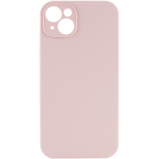 Чехол Silicone Case Full Camera Protective (AA) NO LOGO для Apple iPhone 13 (6.1"), Розовый / Pink Sand