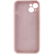 Чехол Silicone Case Full Camera Protective (AA) NO LOGO для Apple iPhone 13 (6.1"), Розовый / Pink Sand