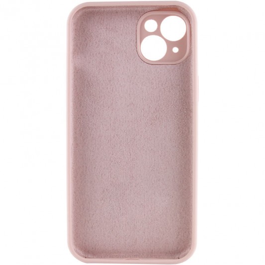 Чехол Silicone Case Full Camera Protective (AA) NO LOGO для Apple iPhone 13 (6.1"), Розовый / Pink Sand - изображение 3