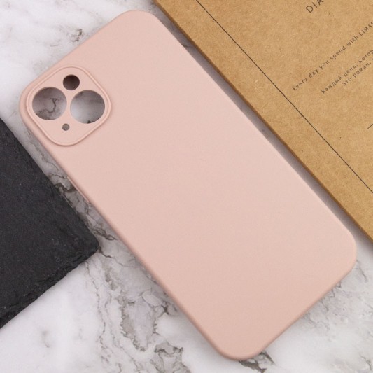 Чехол Silicone Case Full Camera Protective (AA) NO LOGO для Apple iPhone 13 (6.1"), Розовый / Pink Sand - изображение 4