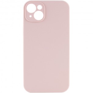 Чехол Silicone Case Full Camera Protective (AA) NO LOGO для Apple iPhone 13 (6.1"), Розовый / Pink Sand