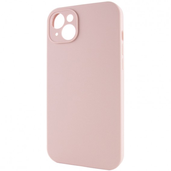 Чохол Silicone Case Full Camera Protective (AA) NO LOGO для Apple iPhone 13 (6.1"), Рожевий / Pink Sand