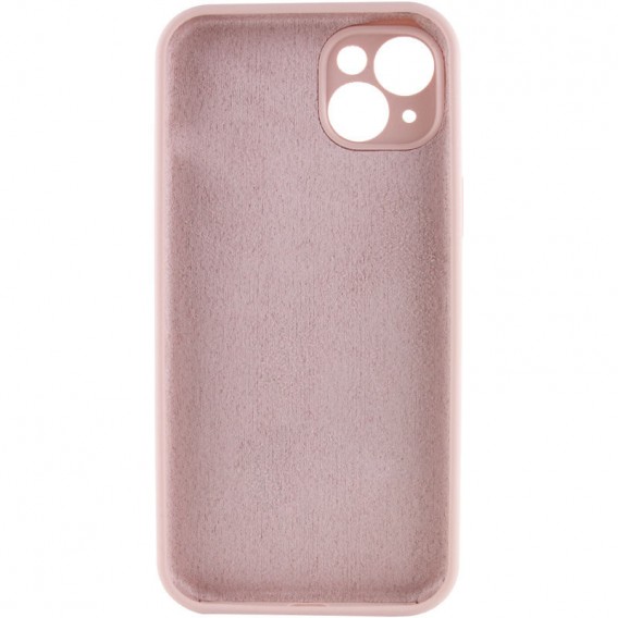 Чохол Silicone Case Full Camera Protective (AA) NO LOGO для Apple iPhone 13 (6.1"), Рожевий / Pink Sand